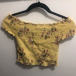 Kendall and Kylie off the shoulder crop top